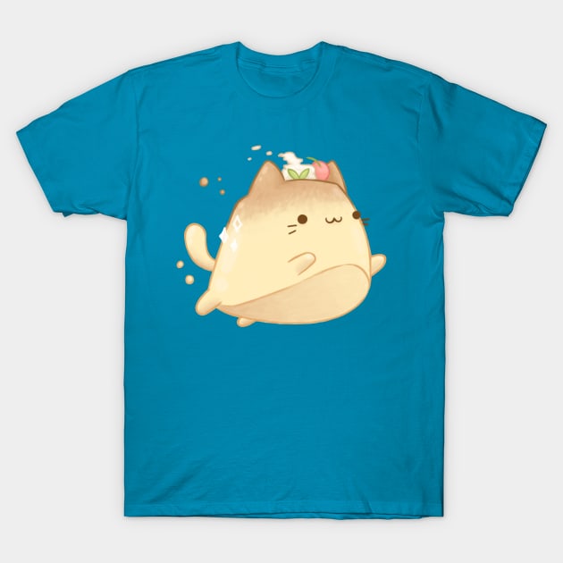 Kawaii cat pudding - Cute food T-Shirt by MoonArtGlitch